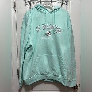 U.S. Apparel St. Maarten hoodie sweatshirt plus men’s size 2X Caribbean beach